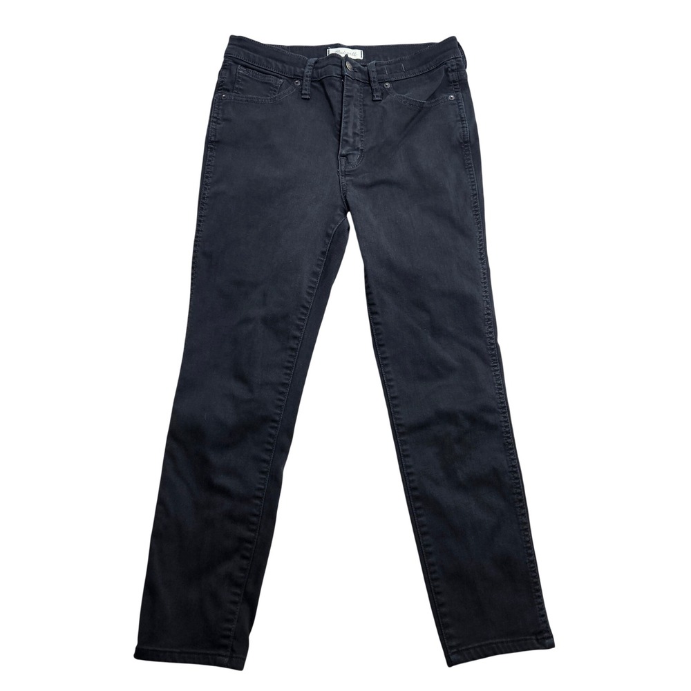 Madewell 10" High-Rise Skinny Jeans Women 29 Black F9226 Denim Pants